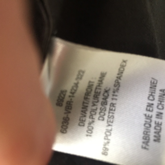 Pleather collared button shirt BNWT - Picture 5 of 5